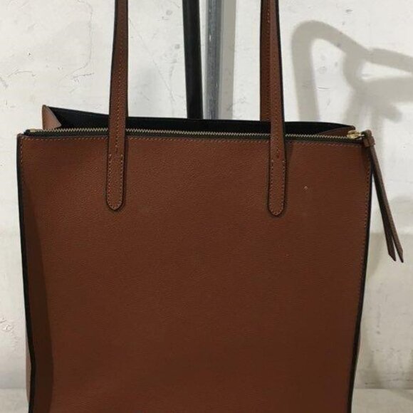 Banana Republic 12-Hour Leather Large Tote Cognac Leather - Picture 2 of 5